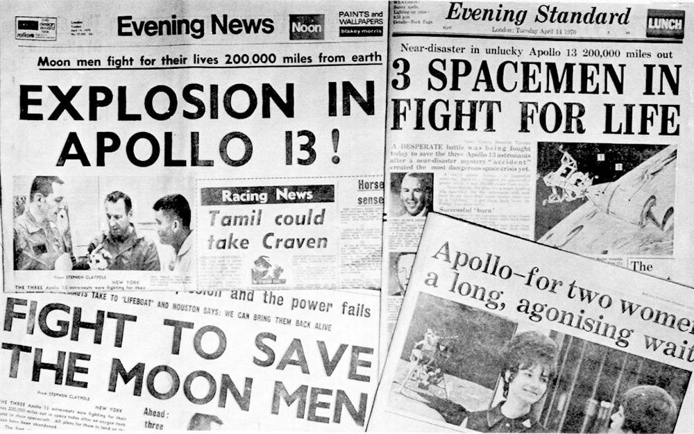 Публикации в газетах про «Apollo-13»