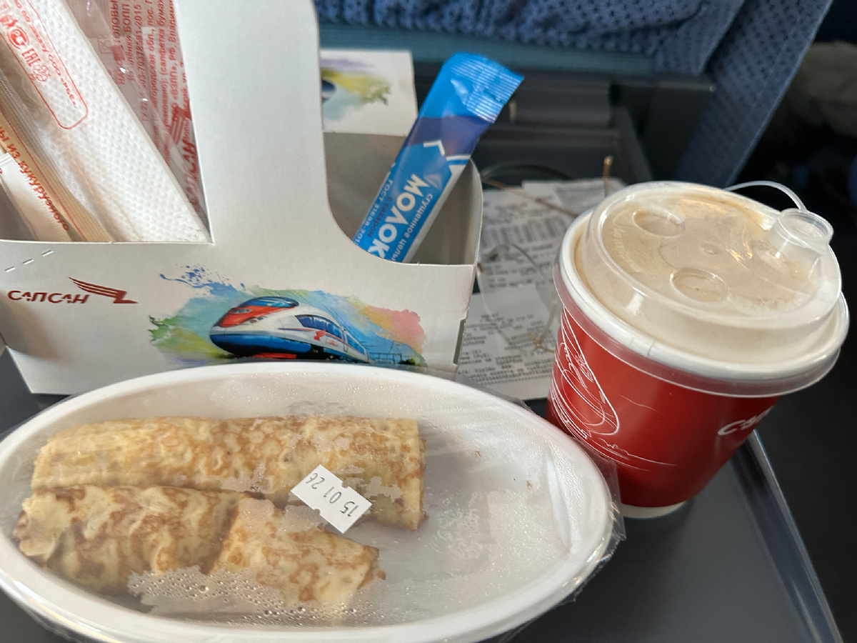 Мой завтрак в Сапсане