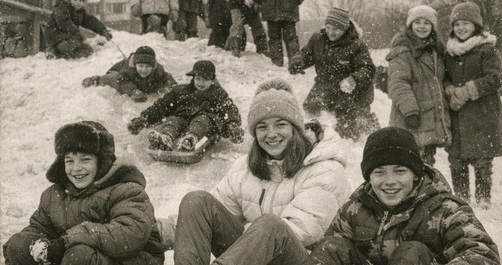 Зимние забавы в 90-е годы