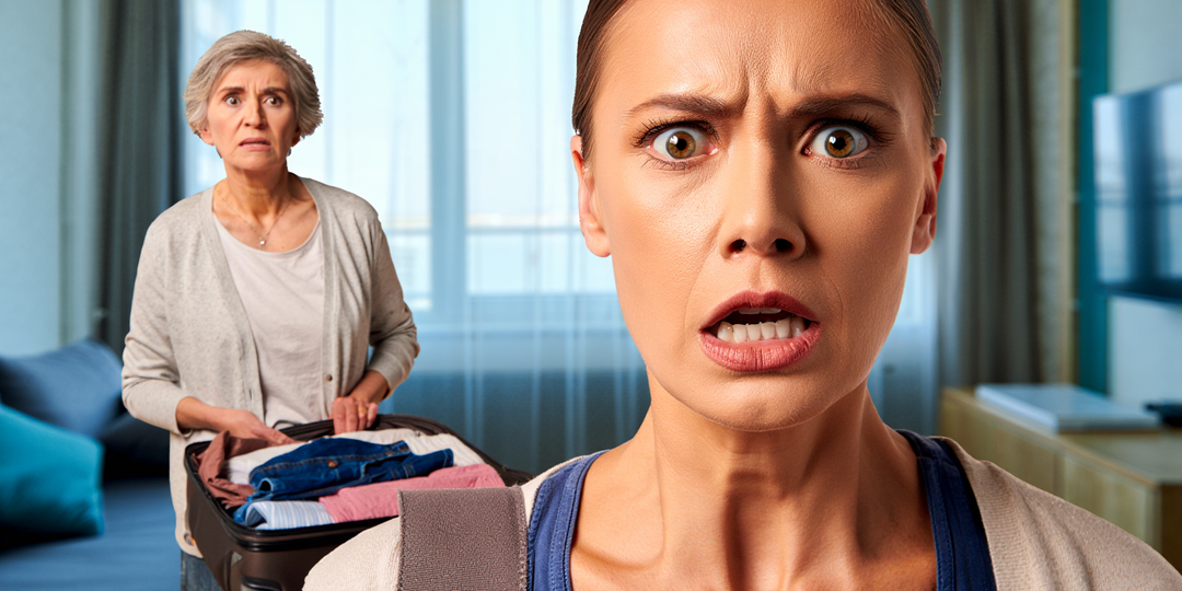 Приехала навестить мать без предупреждения и застала в её квартире чужую женщину с вещами