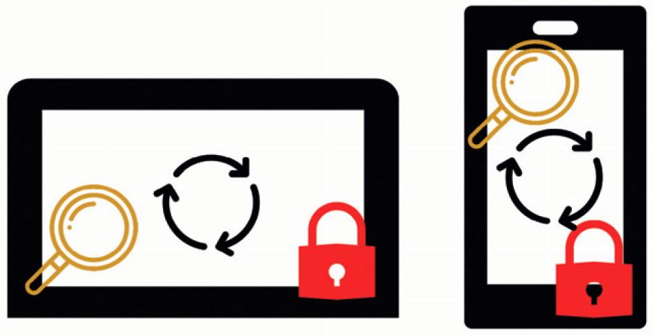 При включении планшета или телефона средство контроля целостности "Аккорд-КЦ" выполняет контрольные процедуры.
