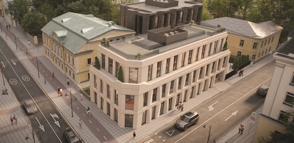     Одобрена архитектура малоэтажного офисного комплекса в центре Москвы