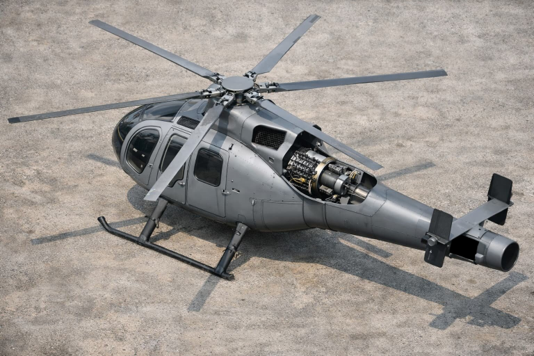 Концепт вертолёта без рулевого винта