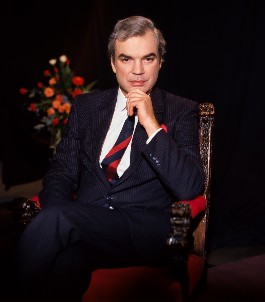 Теле- и радиоведущий, журналист Владимир Молчанов. Лев Медведев, 1991 год, г. Москва, архив Льва Медведева.