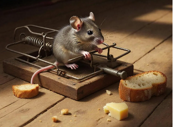 В мышеловке мышонок или дедушка?