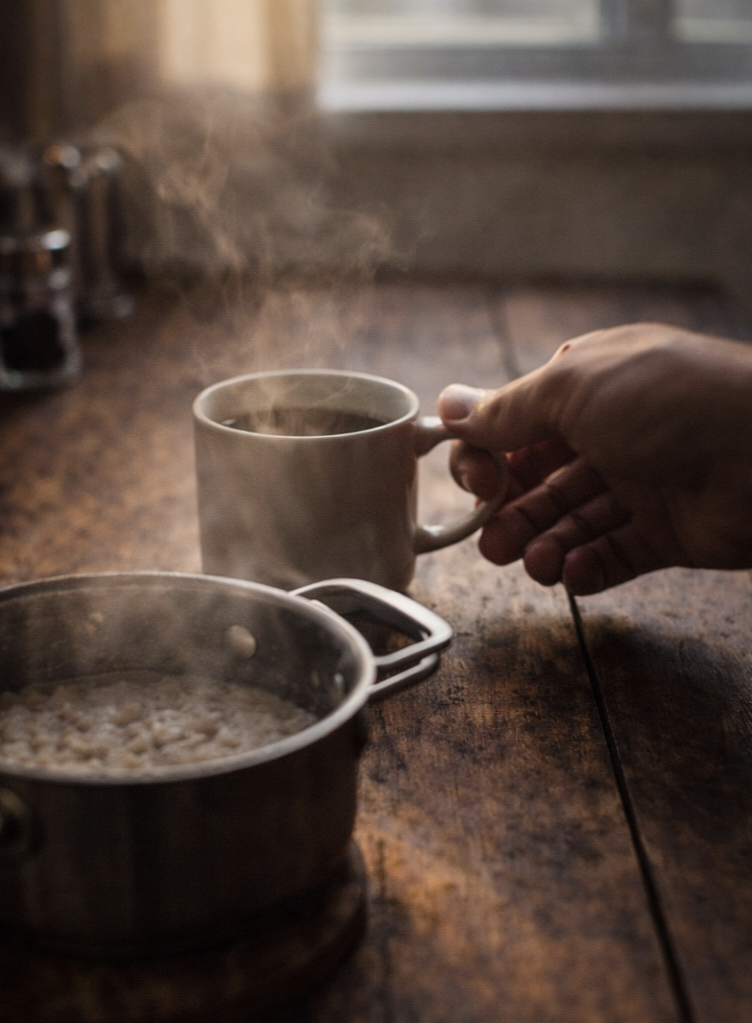 Каша и кофе с утра лучшее решение