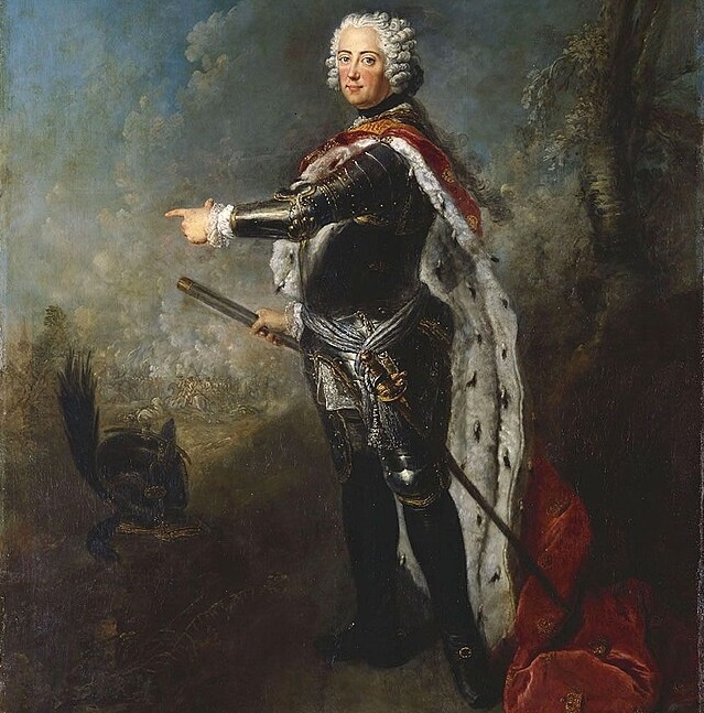 портрет Фридриха II , автор Антуан Песне