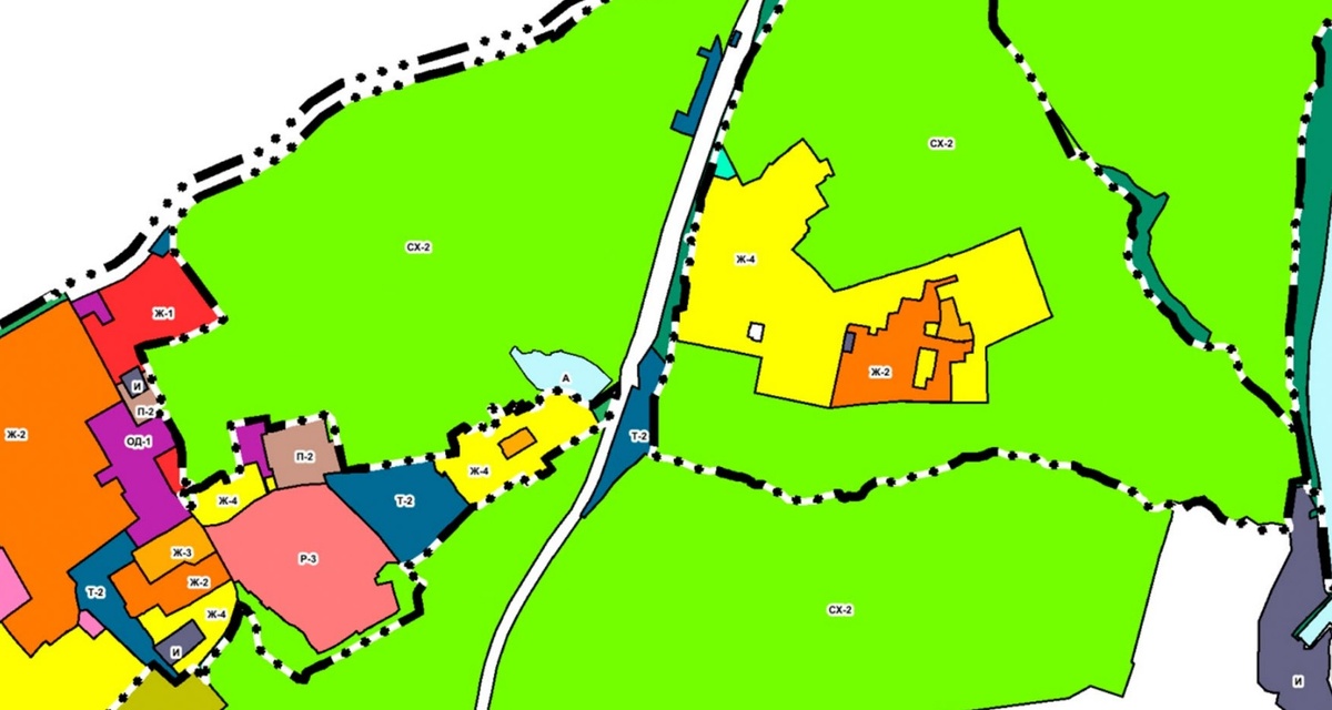 Фрагмент генплана Барнаула