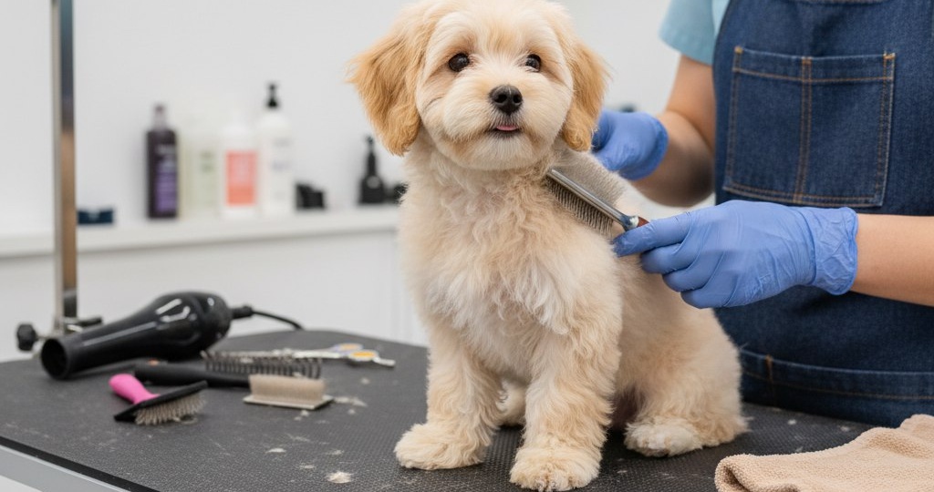 Почему адаптацию щенка нельзя начинать с полноценного груминга