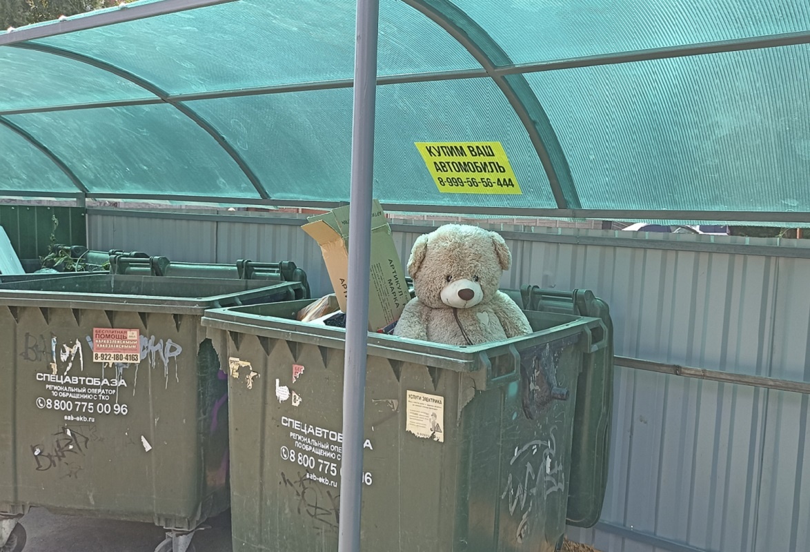 Тюменец выбросил деньги в мусорку.  Фото: ФедералПресс / Максим Филиппович