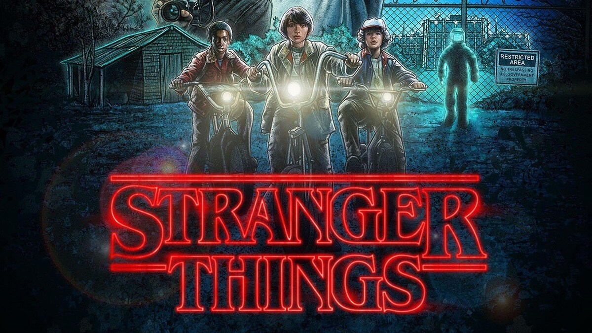 Изображение с виниловой пластинки "Stranger Things"