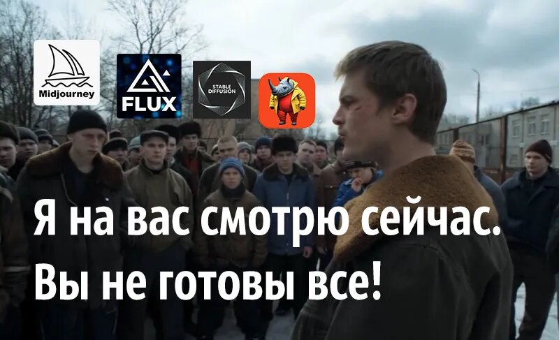 Результаты генерируемых изображений для коммерческого использования были слабоваты