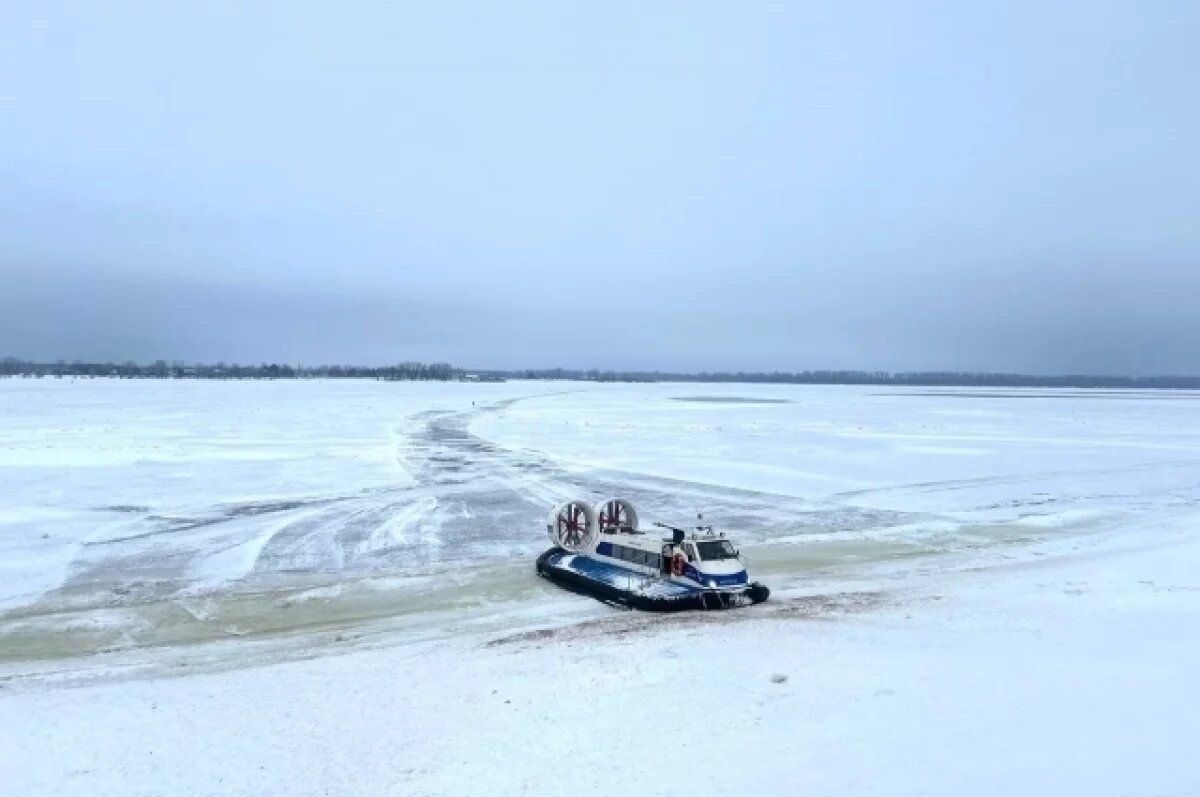    Переправа на воздушной подушке в Рождествено возоблена
