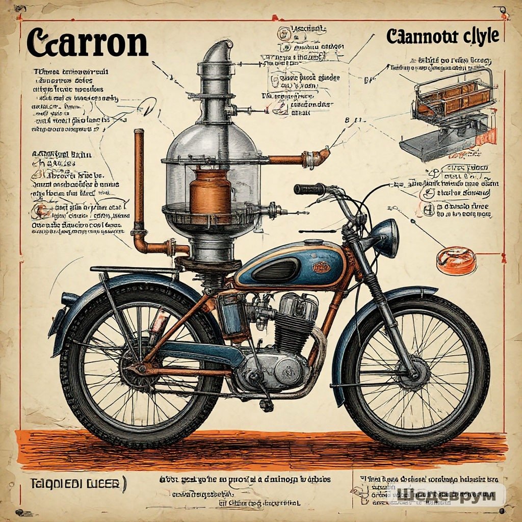 
Смотрю на этот мотоцикл, изображение которого сгенерировал Шедевриум, и понимаю, что-то тут не так- вроде бы мотоцикл, а поехать на нем нельзя.  Нельзя воспользоваться его Предназначением. Интересная метафора депрессии, не правда ли?