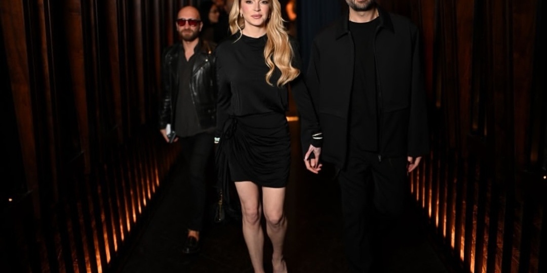 Линдси Лохан на открытии отеля Nobu One Za'abeel в Дубае.