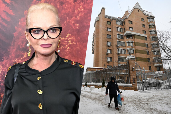 Лариса Долина и дом в Хамовническом районе Москвы, где находится квартира, которую певица продала Полине Лурье / РИА Новости 