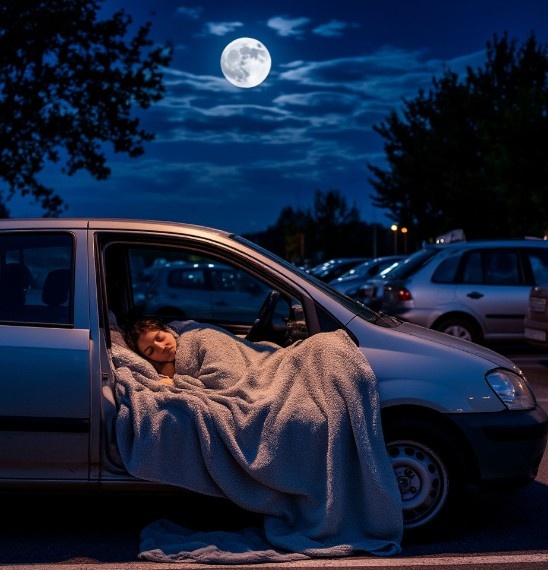 Создано нейросетью. Конечно, мы спали при закрытых дверях. Нейросеть пока не умеет точно рисовать, как нам хотелось. Главное, смысл понятен. 