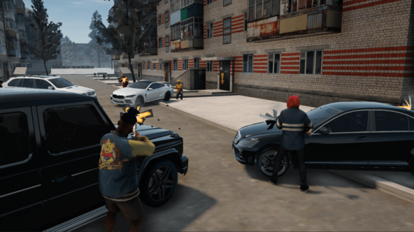 Члены семей участвуют в стреле за территорию