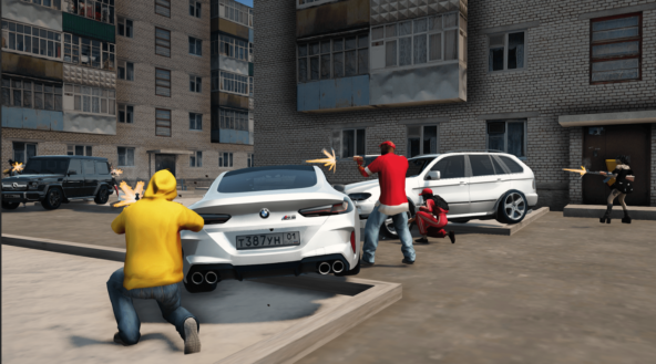 Перестрелка за семейную территорию на Родина РП