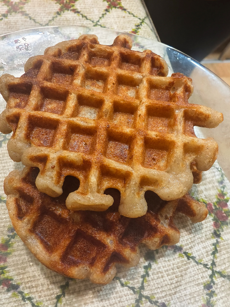 Такие вафли получились