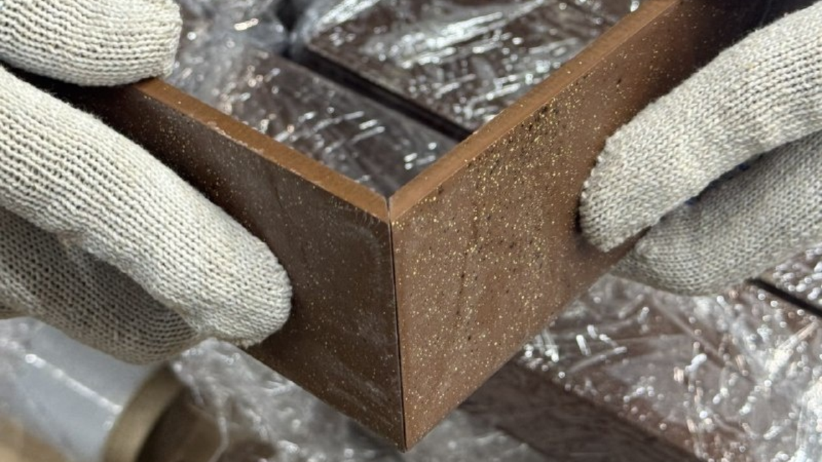 запил плитки под 45