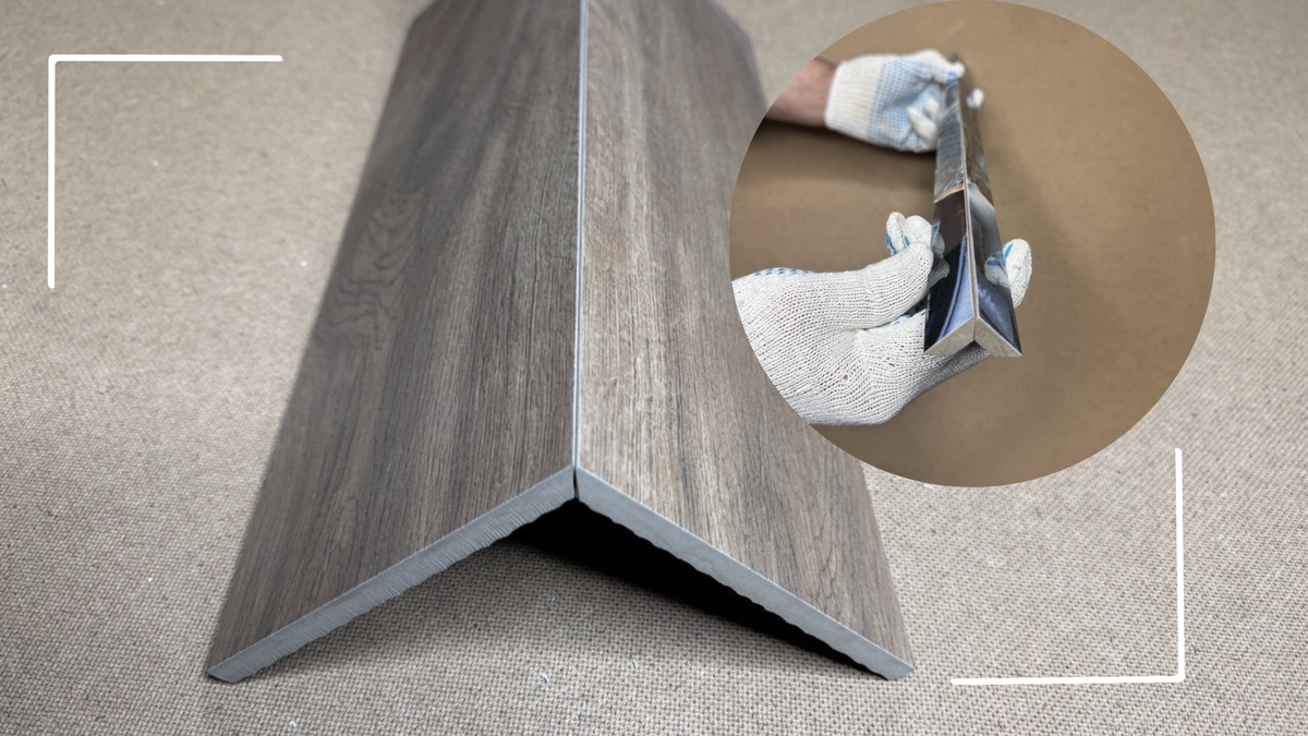 Резка керамогранита под 45° с ровной кромкой