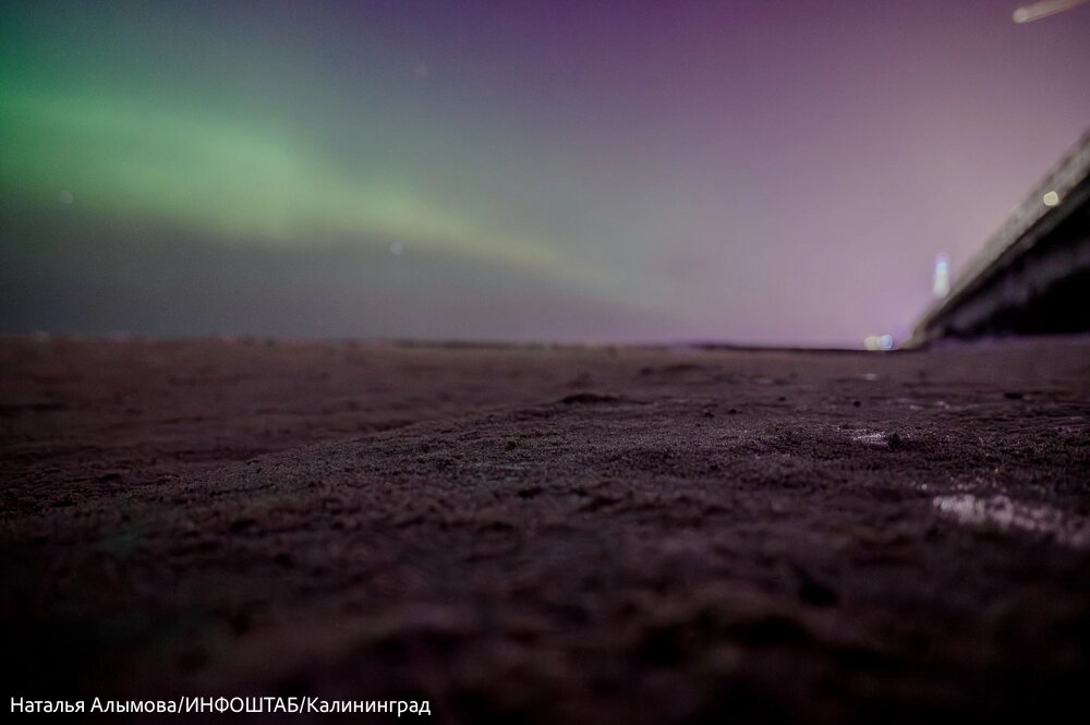    Северное сияние в Калининграде Фото: Объединённая редакция Инфоштаб/ Наталья Алымова/Инфоштаб Калининград