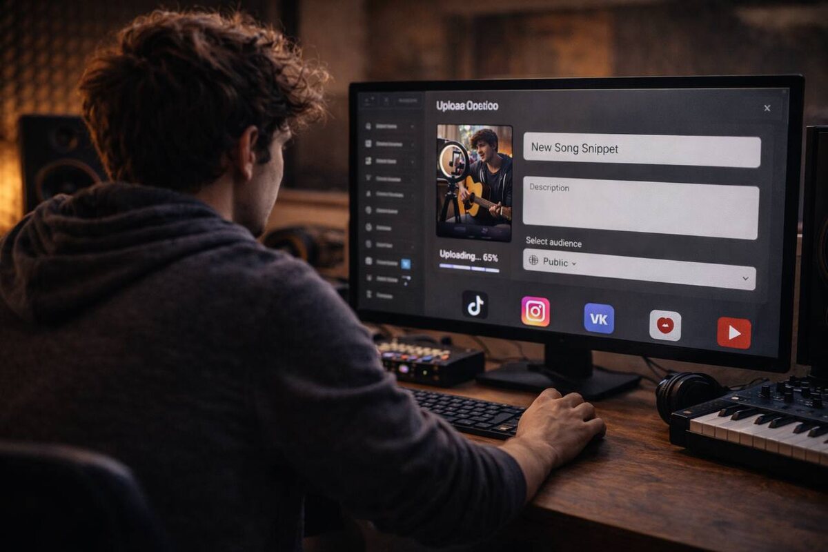 Продвижение музыки через видео контент в 2026 году: TikTok, Reels, Shorts 