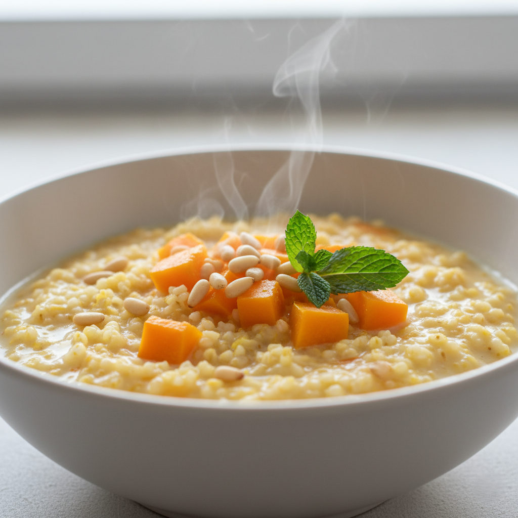 Пшенная каша с тыквой на молоке