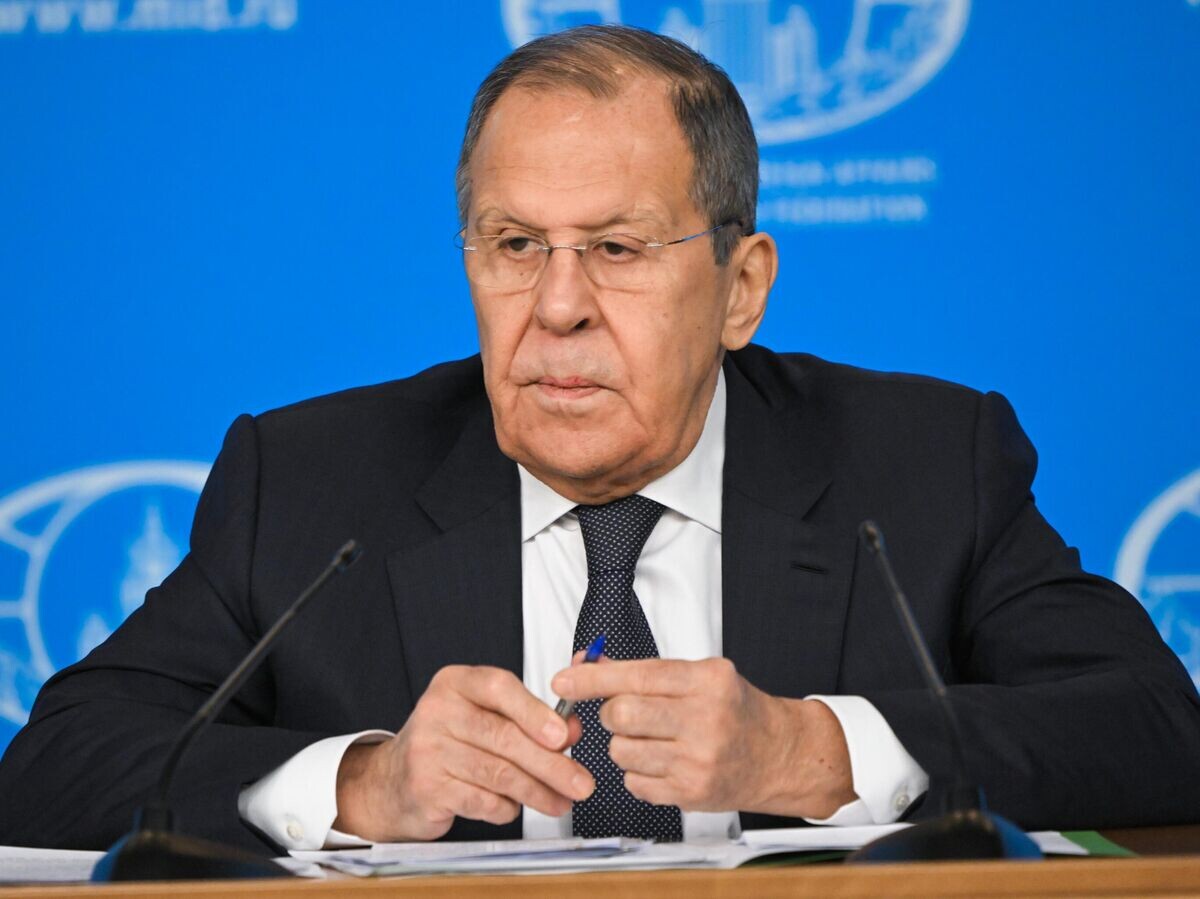    Пресс-конференция главы МИД РФ С. Лаврова | © РИА Новости / Сергей Гунеев