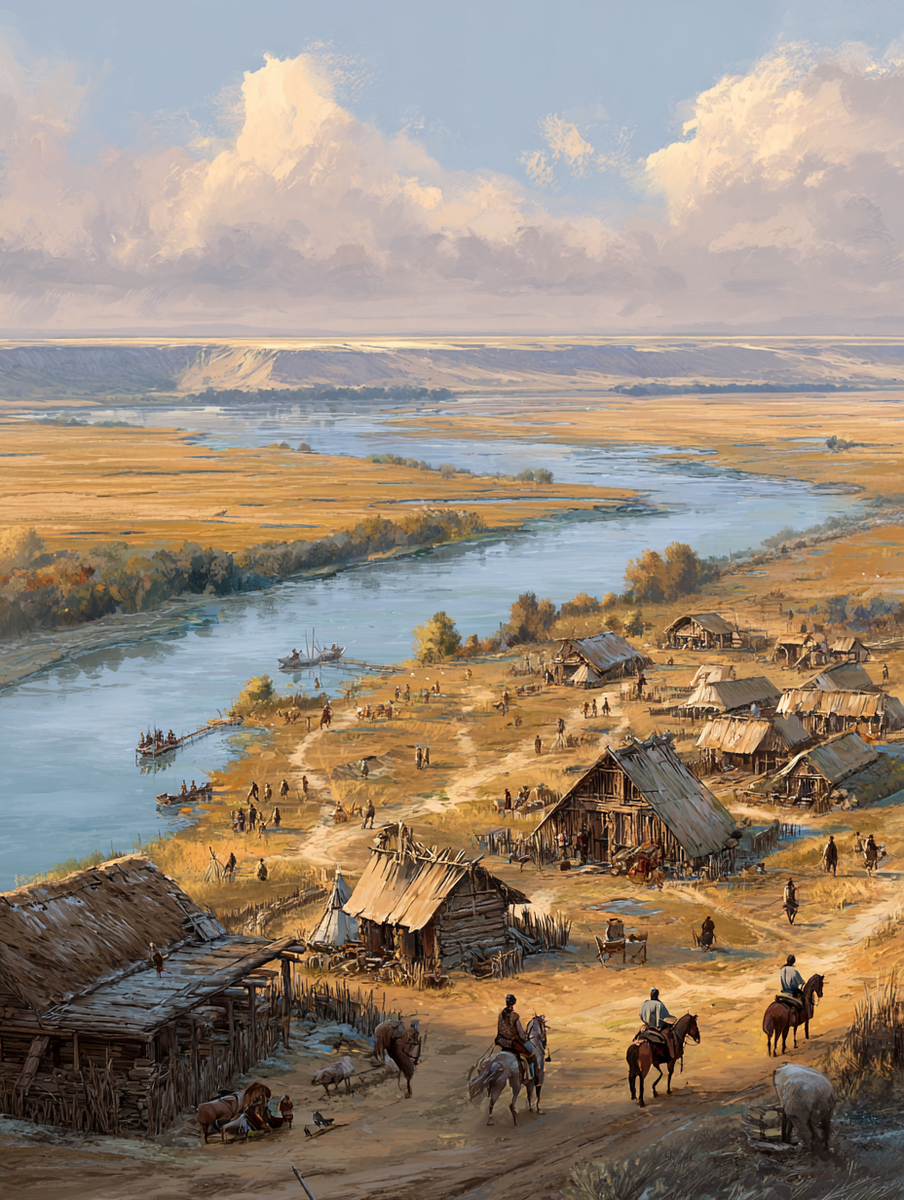 Панорама земли антов в VI веке