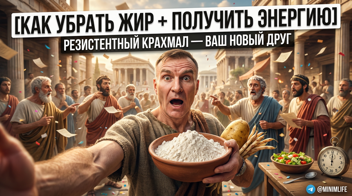 Резистентный крахмал: как один продукт убирает висцеральный жир и возвращает энергию 