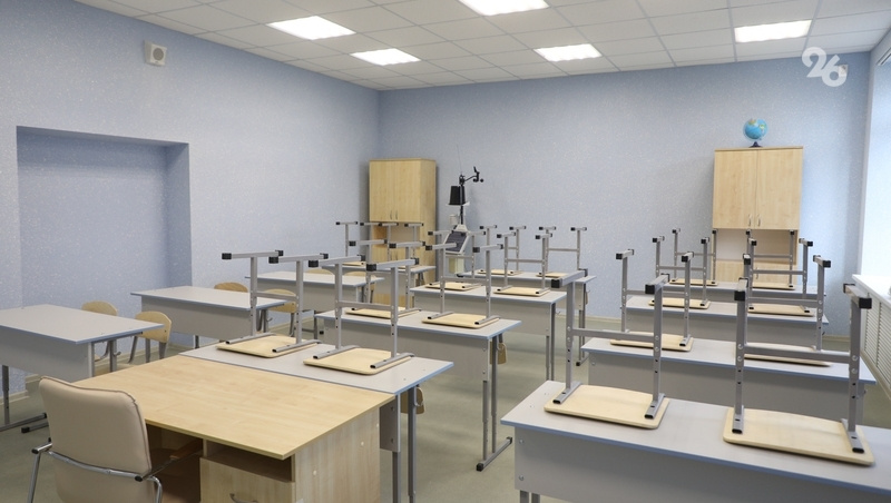    Ученики вернутся в обновлённую школу уже в новом учебном году Фото: Дмитрий Ахмадуллин / / ИА «Победа26»