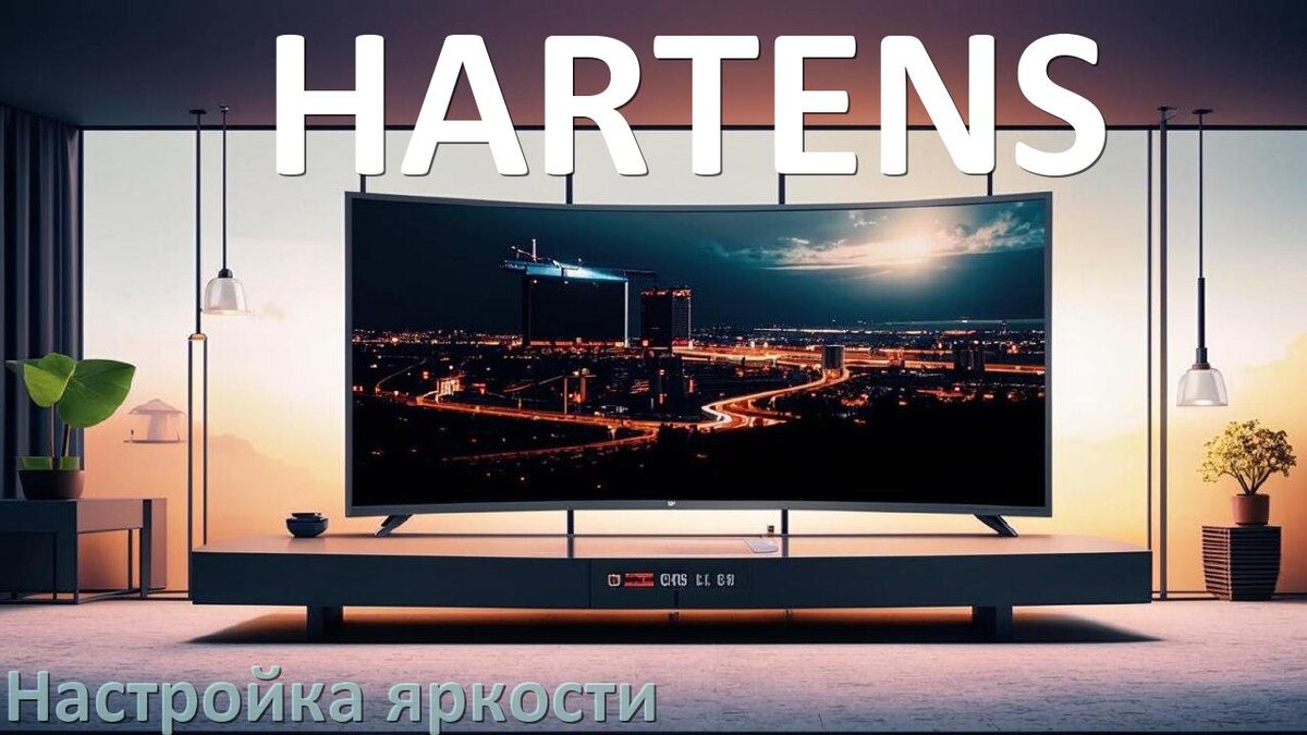 
Как на телевизоре HARTENS настроить яркость экрана уменьшить и прибавить