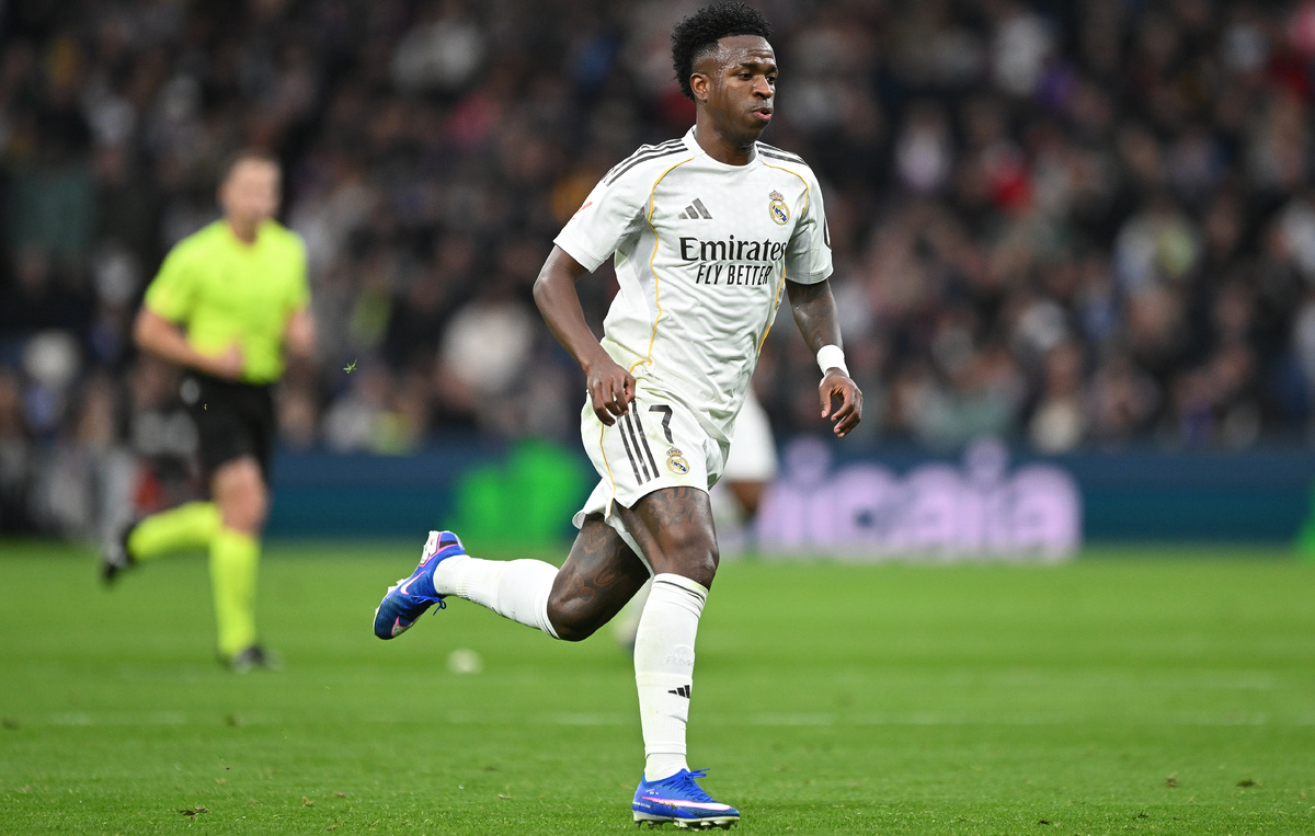    Нападающий "Реала" Винисиус  Denis Doyle/Getty Images