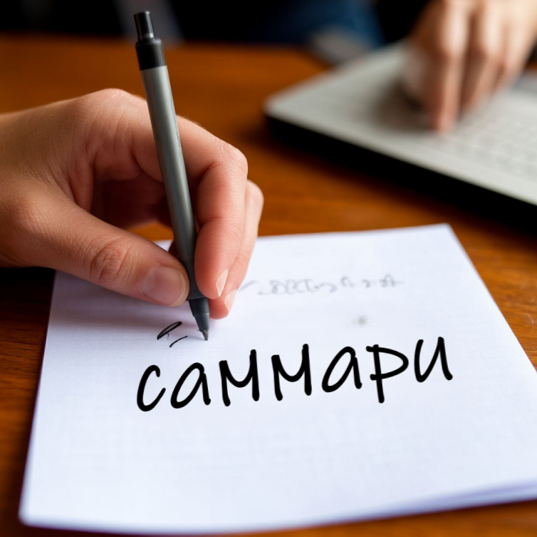 Саммари помогает быстро понять суть большого объема информации, выделяя ключевые моменты и идеи.