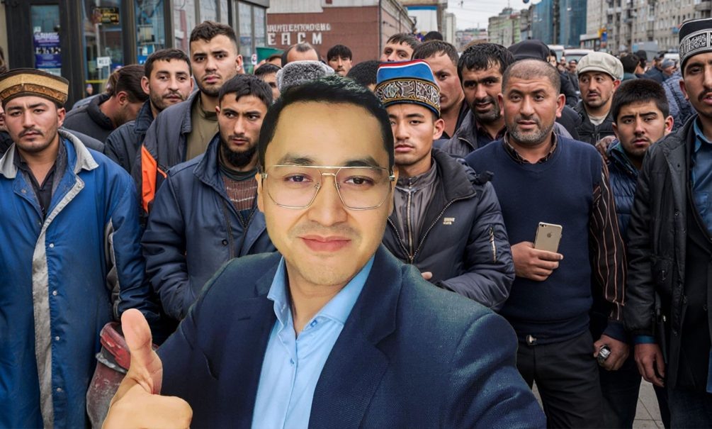   Бахром Исмаилов призывает соотечественников ехать в Россию и "взять" ее. Фото: коллаж "Блокнота"