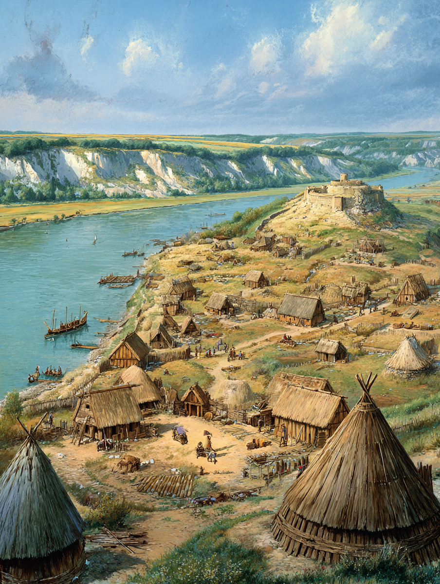 Панорама Центральной Европы VII века.