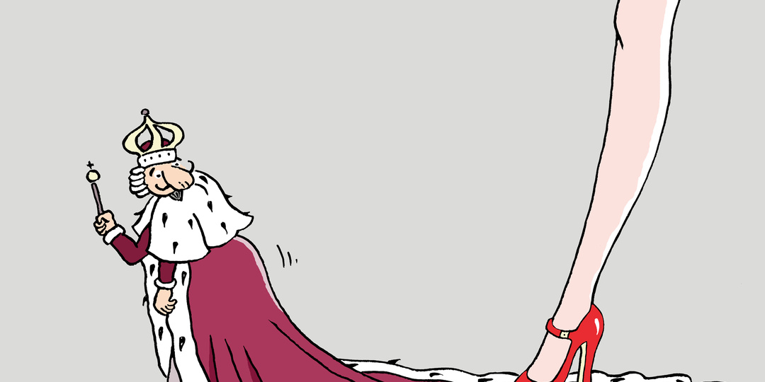 Доктор кукольных наук Карабас-Барабас сидит в большом кресле и курит трубку. Его длинная борода аккуратно уложена в правый карман