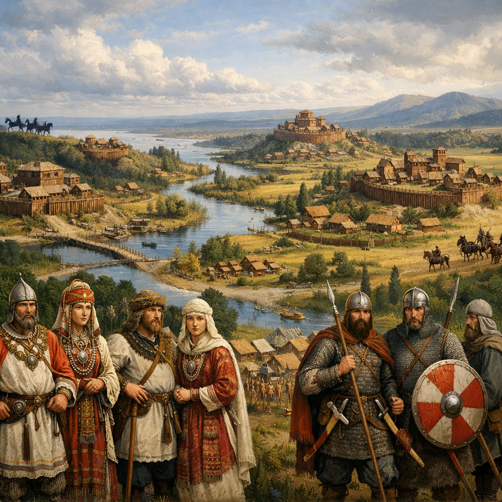 Панорама западнославянских земель IX века