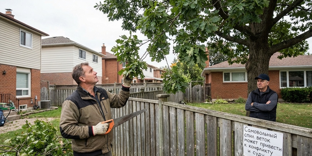 Можно ли спилить ветки соседского дерева? Закон, практика и реальные последствия