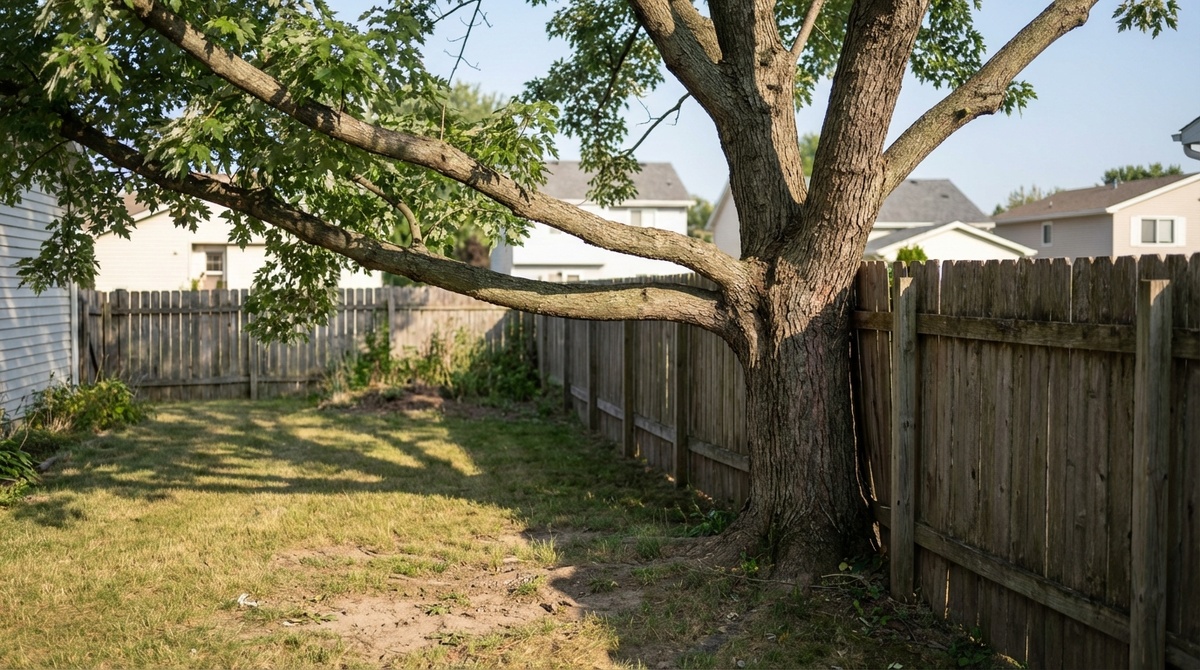 Ветки остаются частью дерева соседа
