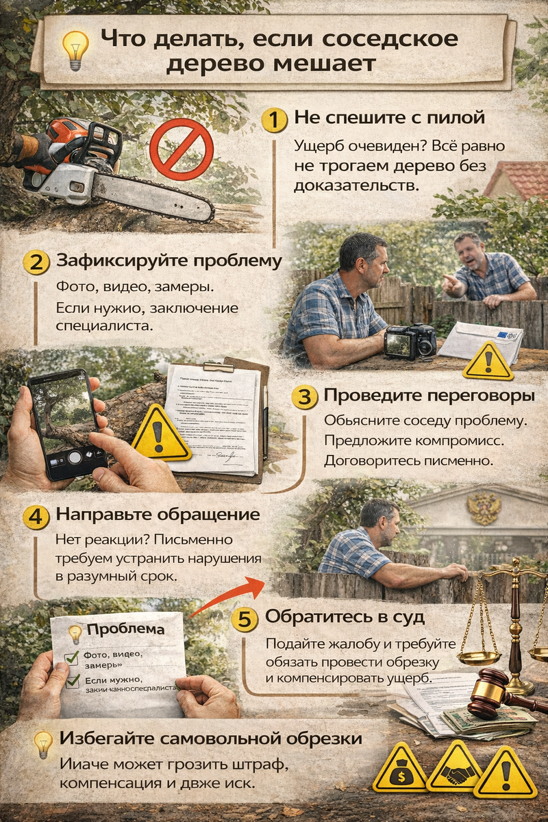 Шаги по решению проблемы с деревом