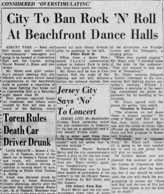 В городе запретят рок-н-ролл...