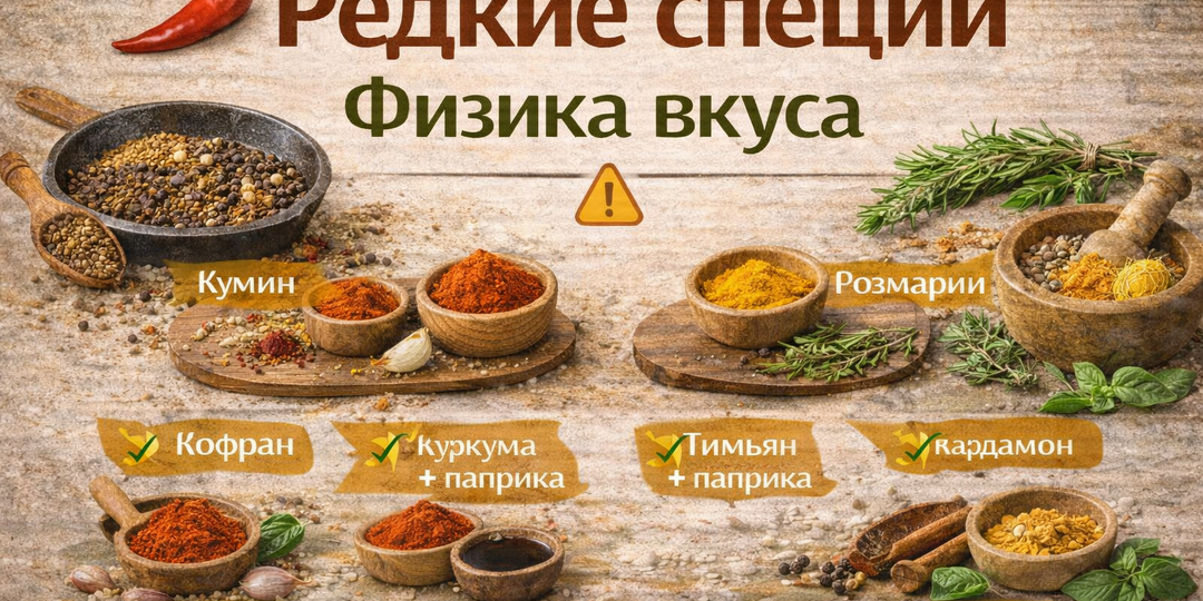 Чем заменить редкие специи - Физика вкуса