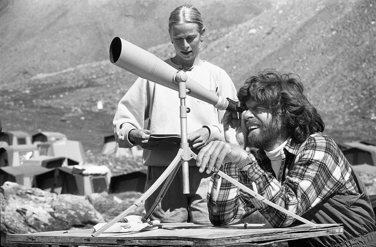 Легендарный альпинист Райнхольд Месснер в 1985 году на Памире