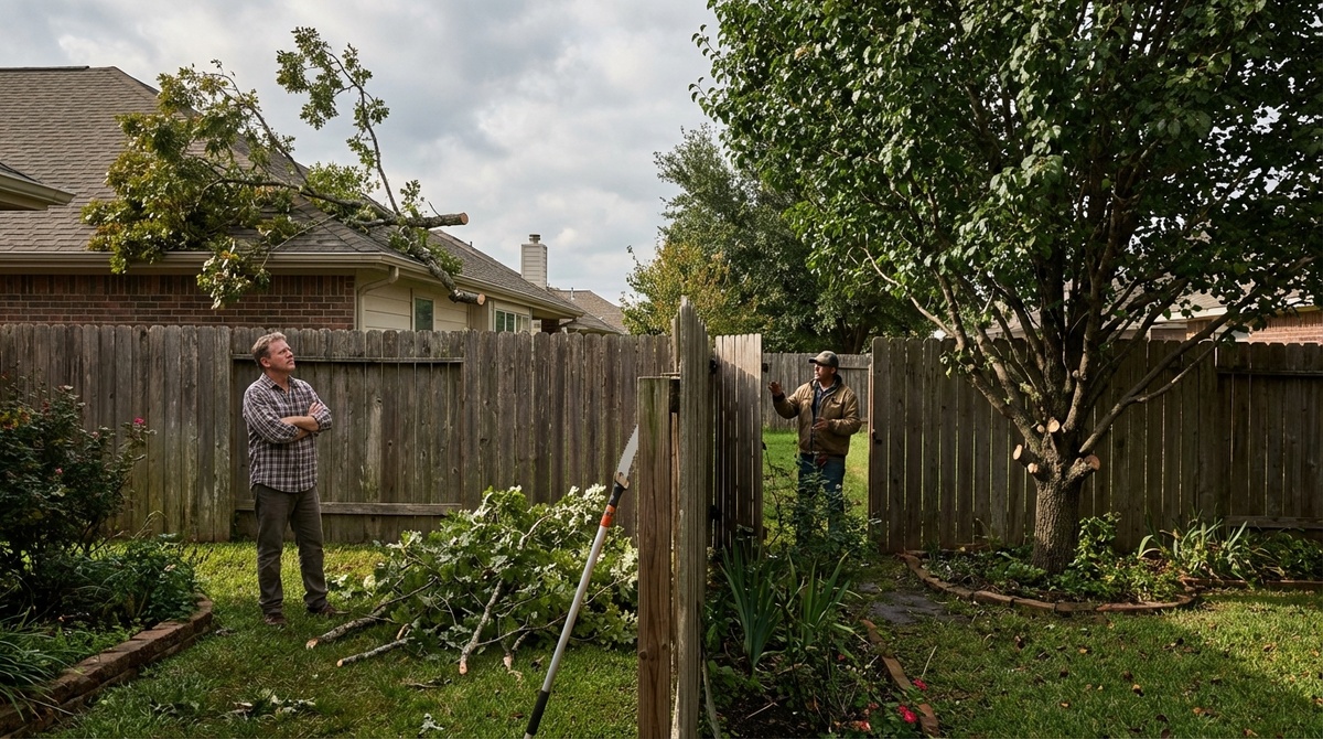 Конфликт из-за веток соседского дерева