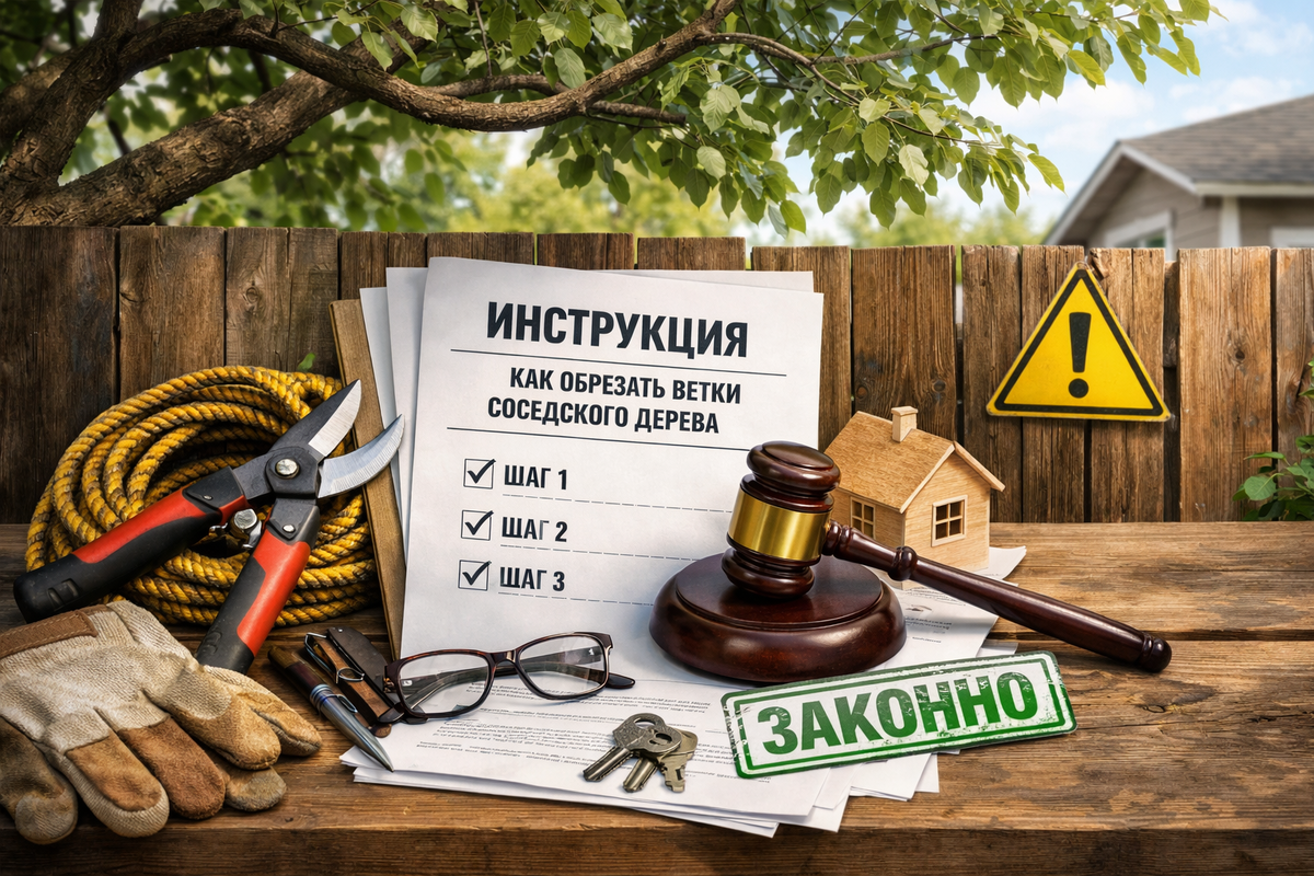 Инструкция по обрезке веток дерева