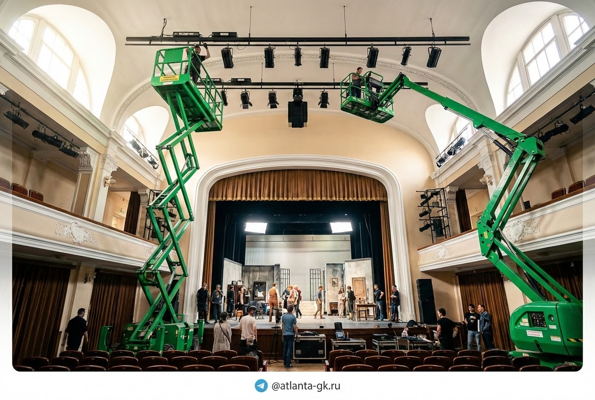    Сравнение ножничного и коленчатого подъемников Atlanta-gk