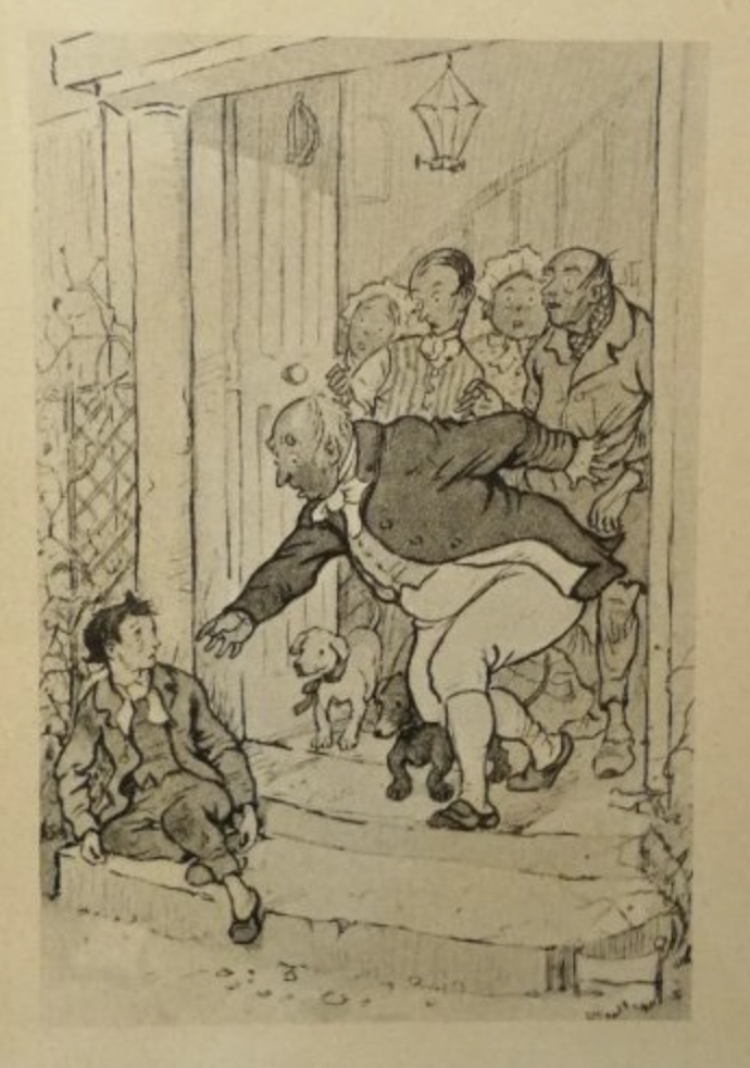 Неизвестный автор иллюстрация к книге Ч. Диккенса «Приключения Оливера Твиста» первая треть ХХ века, Государственный музей-заповедник Л. Н. Толстого